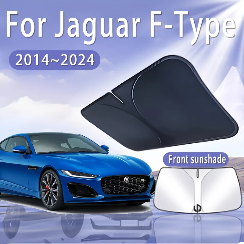 

Car Sun Visor For Jaguar F-Type Lister LFT X152 2014~2024 Front Windshield Sunshade Heat Insulation Summer Cooling Accessories