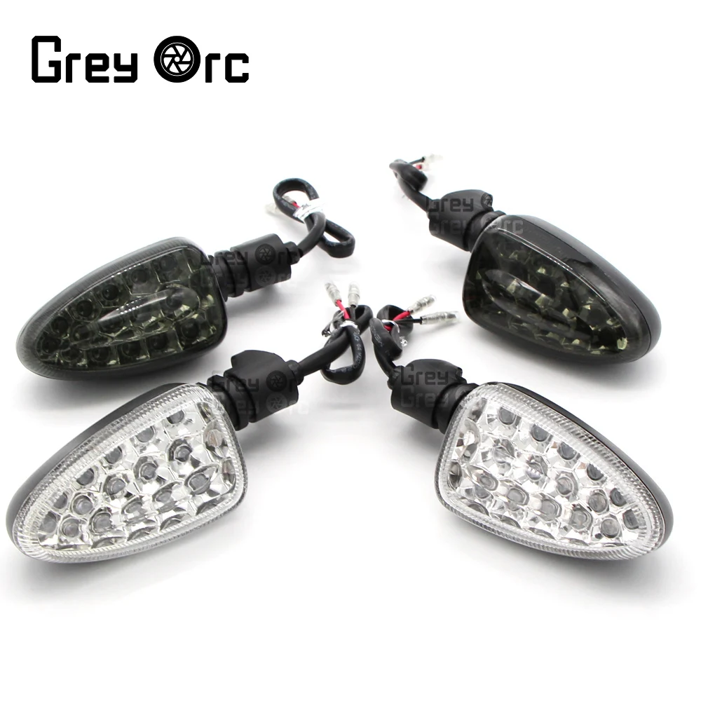 

Motorcycle Clear Turn Signal Indicator Light Lamp Fit for BMW F650GS F800S K1300S R1200R G450X R1200GS K1200R F800ST LED