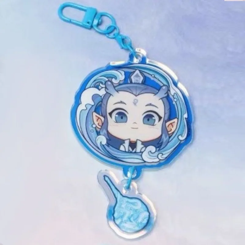 Ne Zha 2 Acrylic Keychain Aobing Movie Animation Figure Accessories New Hot Keyring Backpack Cute Pendant Children Toys Gifts