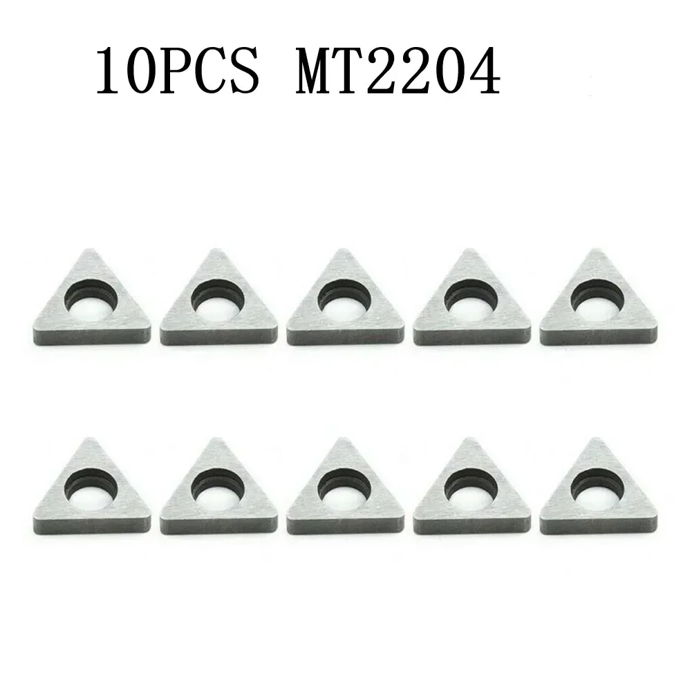 MT1603 Carbide Insert Triangular Pads 10 PCS Set CNC Lathe Tool Holder Accessories T-Type Triangle Shim For CNC Turning Tool