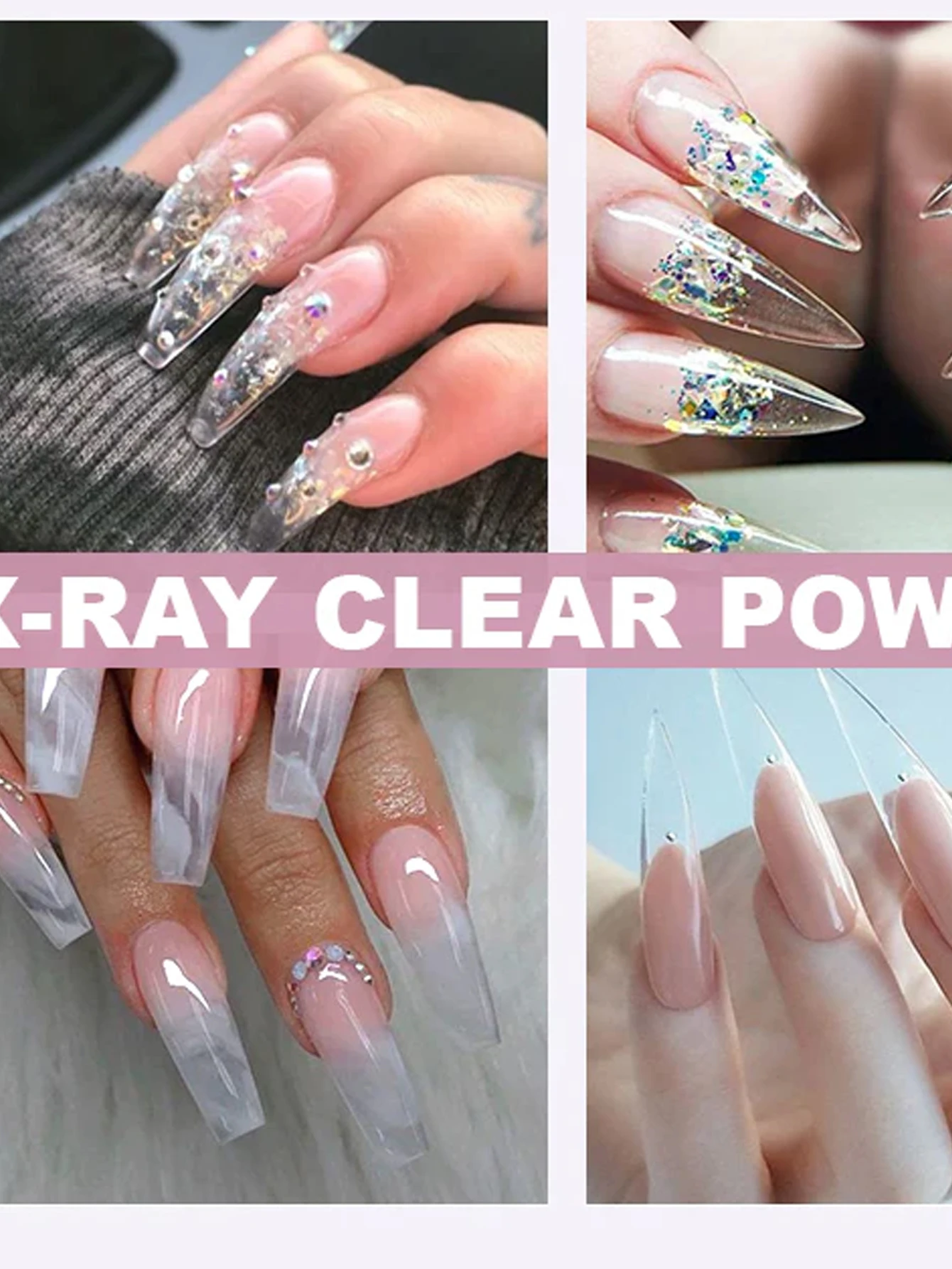 Juego de polvo acrílico para uñas de 7 piezas, kit de arte de uñas líquido acrílico de cristal, pinceles para uñas, juego de herramientas de manicura para principiantes