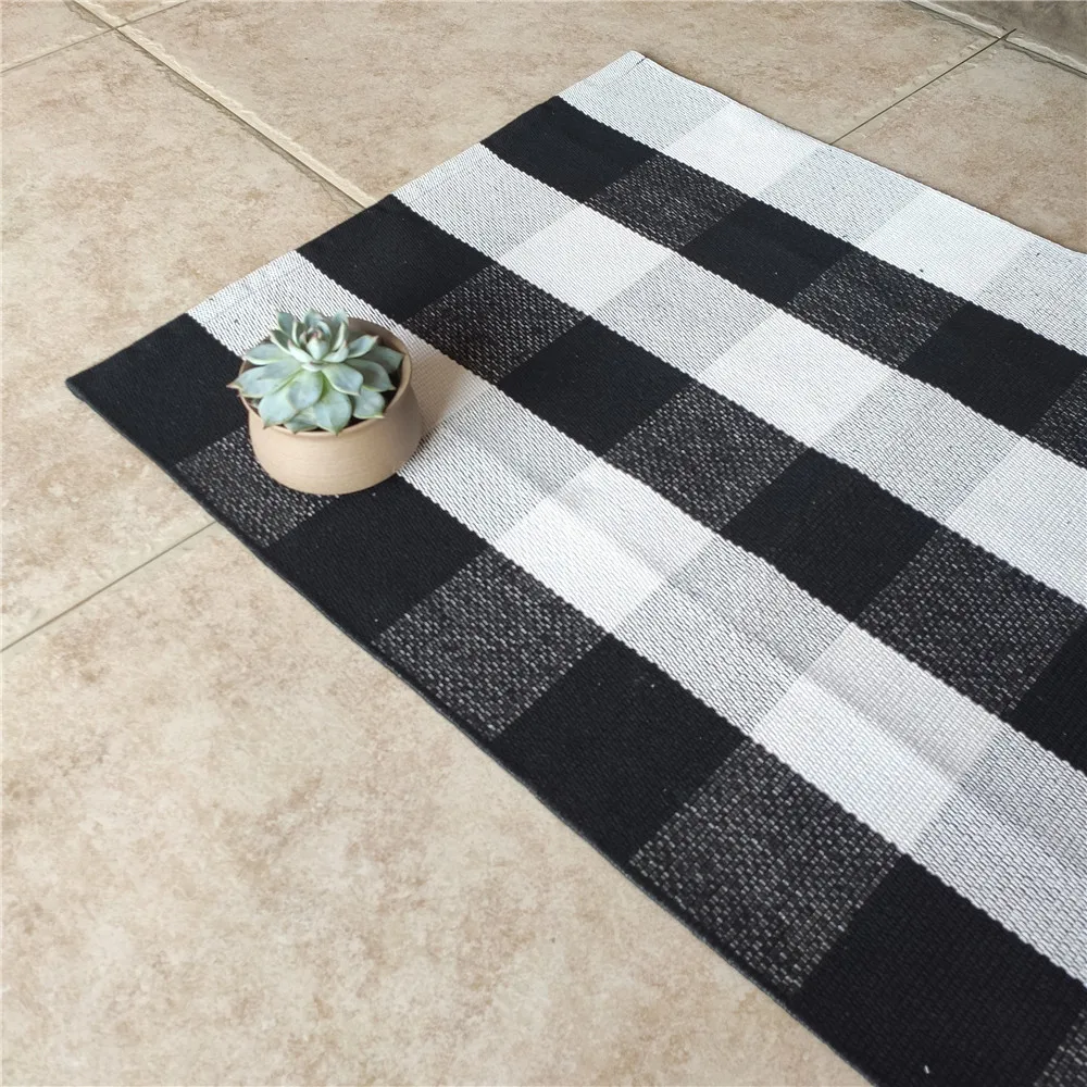 2026 Wholesale Custom Rugs Carpets Washable Cotton Floor Rugs for Bedroom Bathroompromote sales