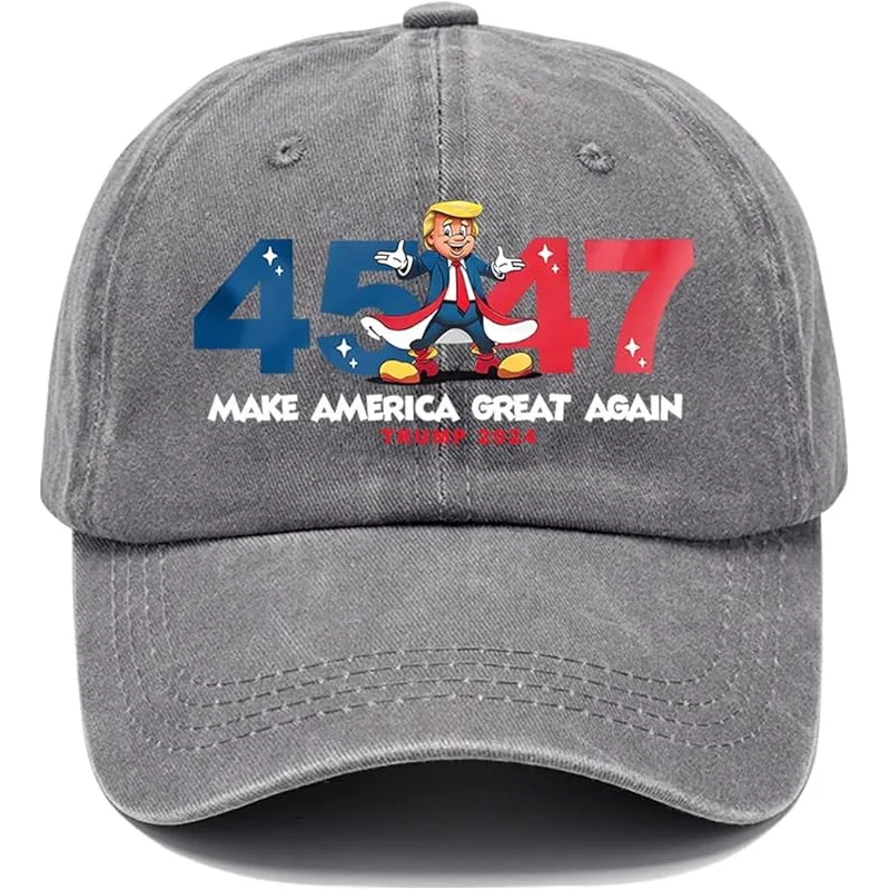 45 47 2024 The US Hat for Mens 45th 47th Baseball Caps Soft Washed Ball Caps Cotton