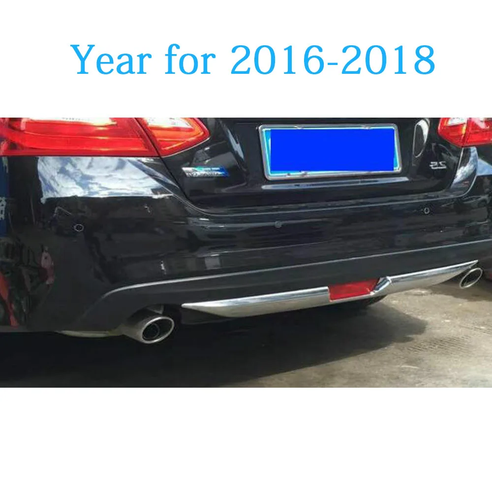 For Nissan Altima Teana 2013 2014 2015 2016 2017 2018 Body Cover Protection Bumper ABS Chrome Trim Rear Back Tail Bottom 1PCs