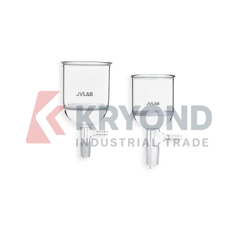 Buchner Funnel Glass Suction Filter with Glass Hole Filter Plate 24mm Laboratory Vacuum Filtration Apparatus Equipment Set Pack