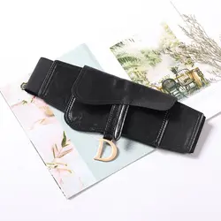 Fashion Plus Size Luxury Belts Vintage Elastic Wide Corset Band D Letter Waistband Apparel Accessories