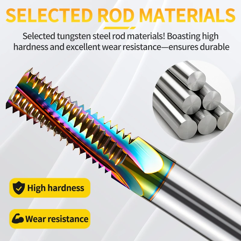 

EVROPA TAP CNC Machine Solid Carbide Tungsten Steel Pipe Full Thread Milling Cutter BSPT RC PT 1/16 1/8 1/4 3/8 1/2 Mill Mills