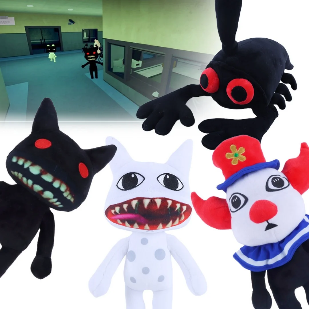 Animal Hospital Abnormal Animal Plush Toy Game Merch Camera Figure Mimic Clown Soft Stuffed Doll Birthday Holiday Gift for Kids