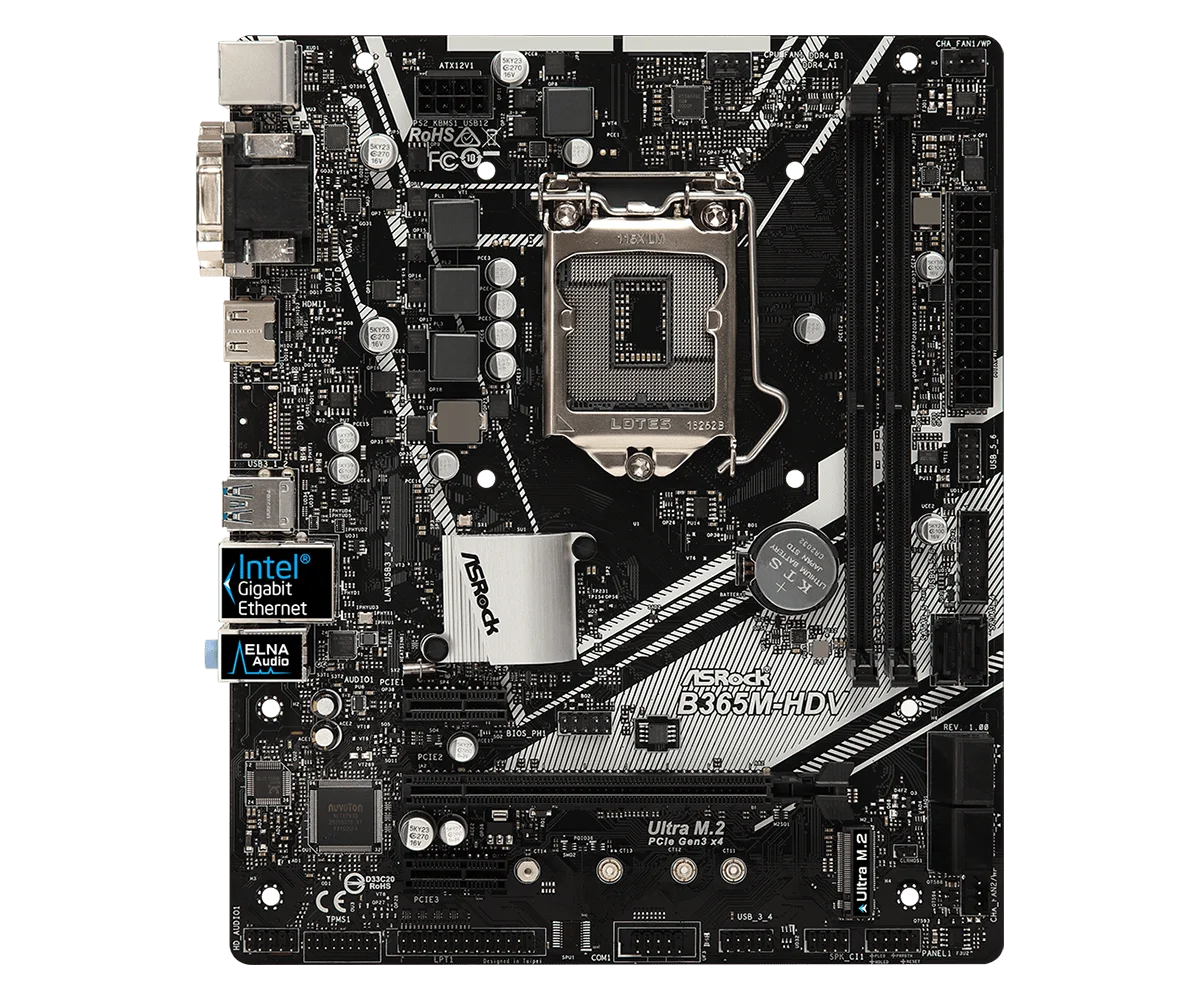 Papan Induk ASROCK B365M-HDV L - Intel Cpu Core I9 ulasan dan harga