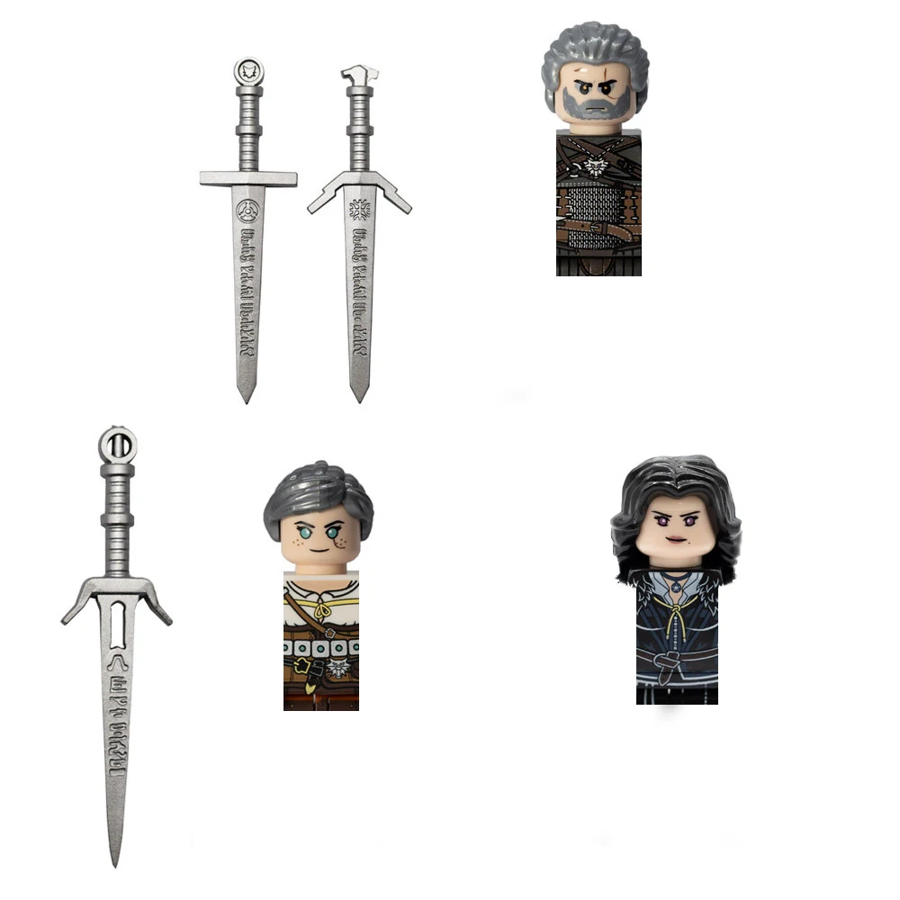 

Movies Witcher Geralt Ciri Anime Figures Bricks Dolls Action Toy Figura Building Blocks Assembling Toys Model Birthday Gifts