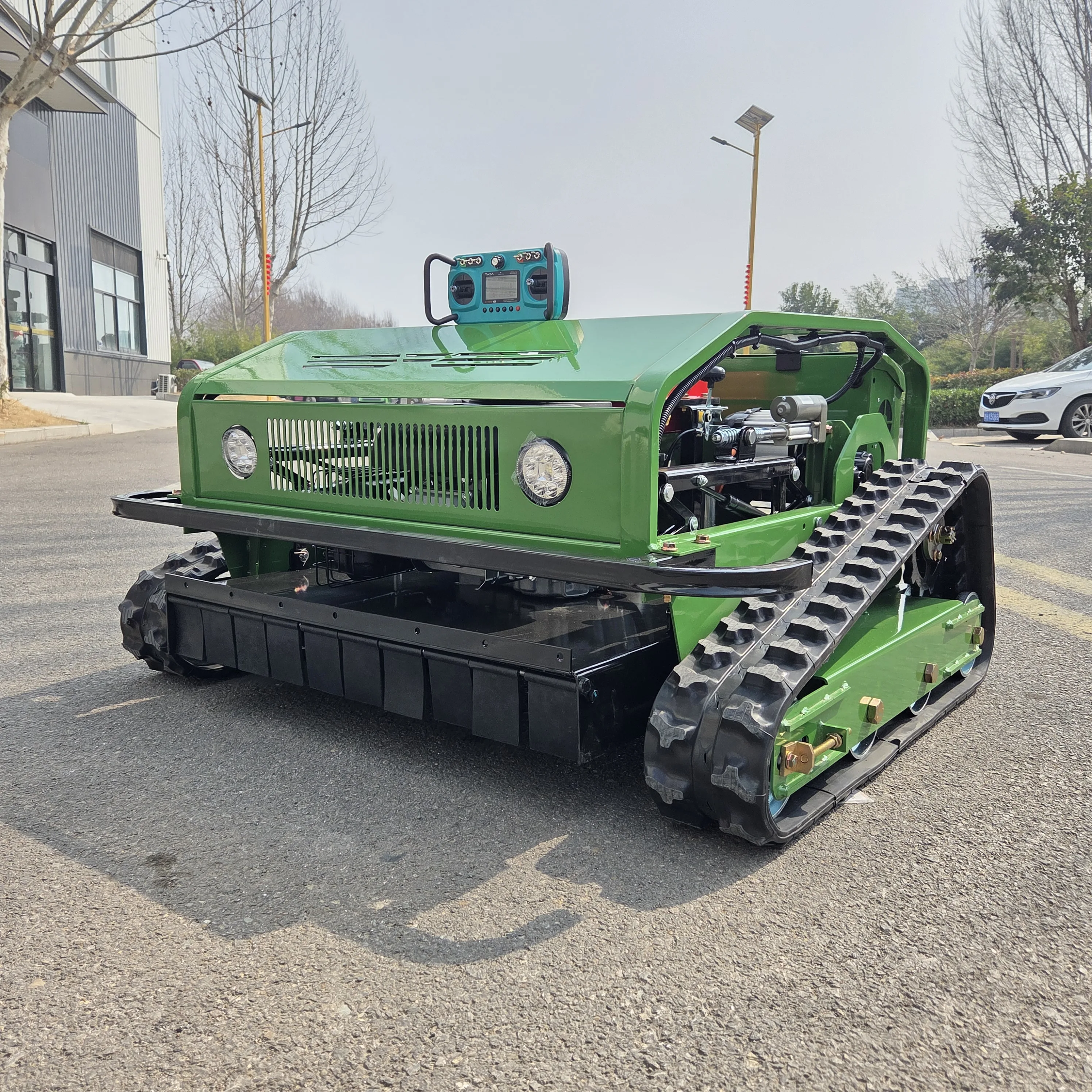 

3800㎡/h Zero-Turn Tracked Wireless Intelligent Remote Control Garden Lawn Mower – Four-Stroke Engine, Customization Available