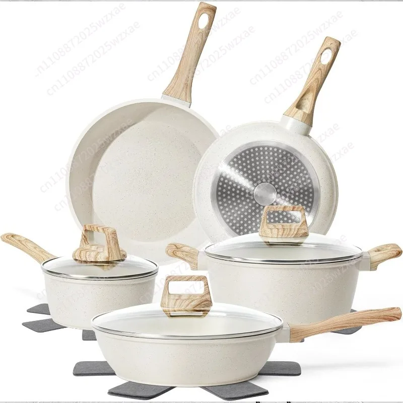 17-piece set, non-stick pan, Maifanshi frying pan, soup pan, stove universal wok