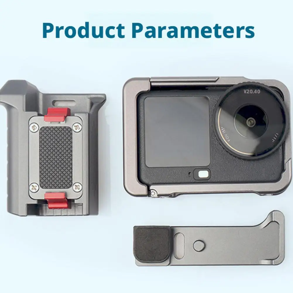  لـ dji Action 6 حامل قبضة الكاميرا قفص معدني لـ Action 6 ملحقات زر مصراع مقبض التصوير الفوتوغرافي ﻿