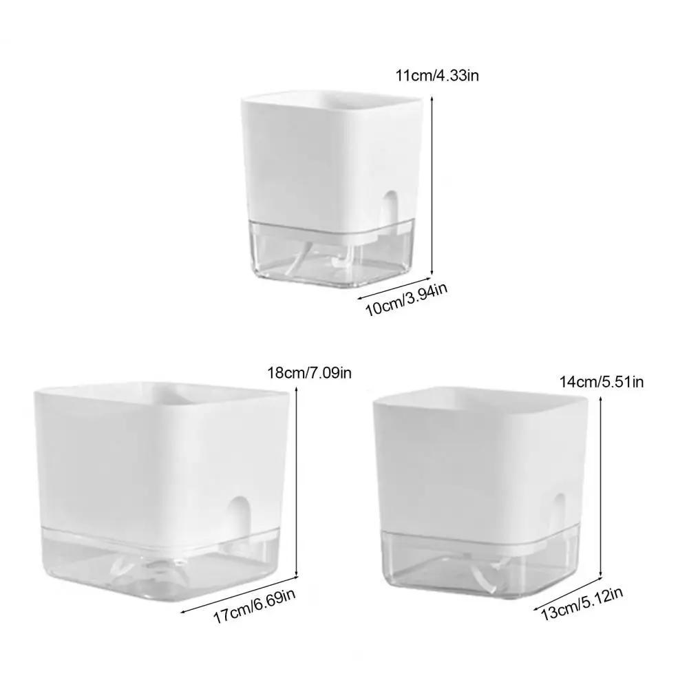 Automatic Watering Flower Pots Self Watering Flower Pot Indoor Plant Pot with Drainage Self Watering Planter with Reservoir Mode - view 6