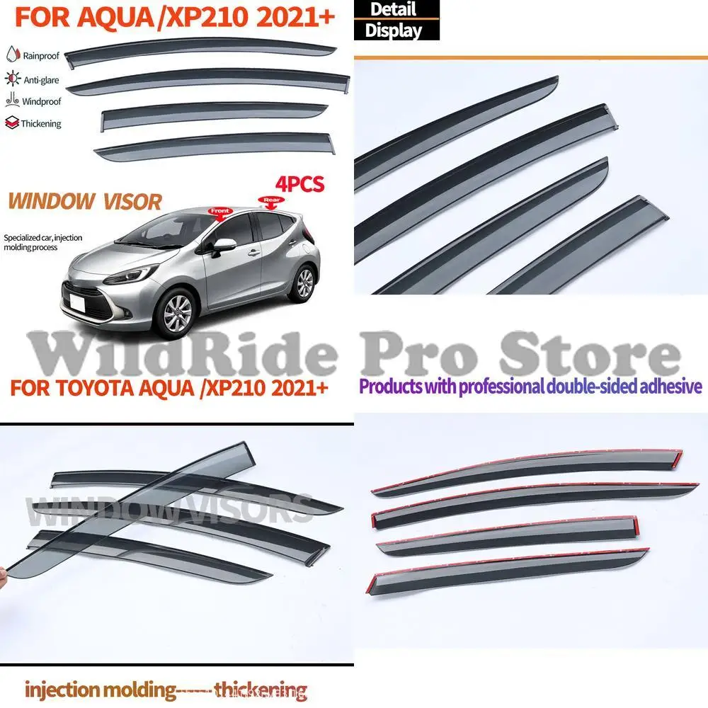 

1 комплект для оконного козырька TOYOTA Aqua для 21-23 AQUA, дефлектор от дождя для окна автомобиля