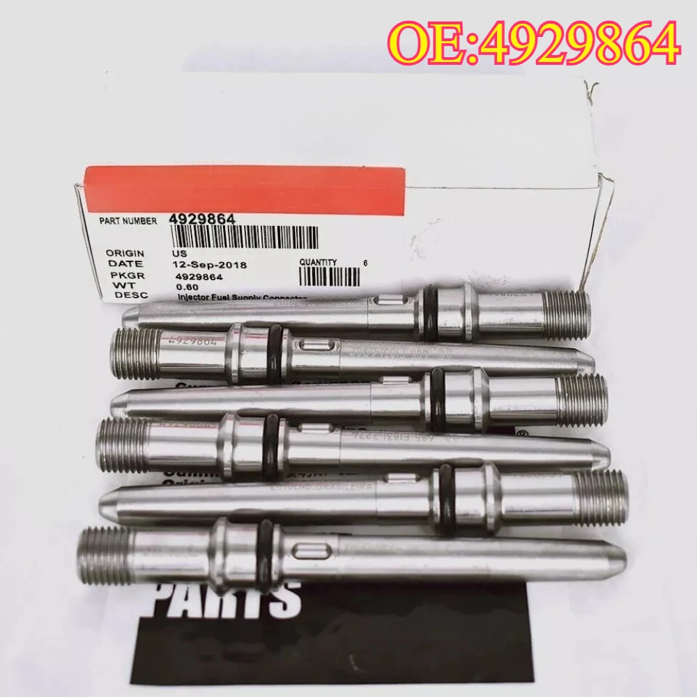 Original High Quality New For 6PCS 4929864 Injector Connector Tubes 4929864 For Dodge Cummins Engine 5.9L&6.7L 2003-2012
