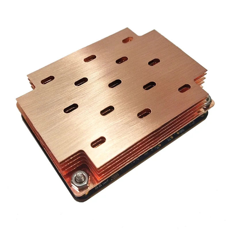 Orange Pi CM5 Copper Heatsink Protective Case Passive Cooling Fanless Radiator with Heatsink Metal Shell for Orange Pi CM5