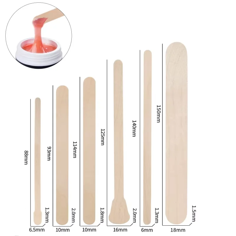50/100Pcs Resin Tool Epoxy Stirring Stick Popsicle Ice Cream Stick Handmade DIY Resin Mold Wood Pop Stick Making Accessories