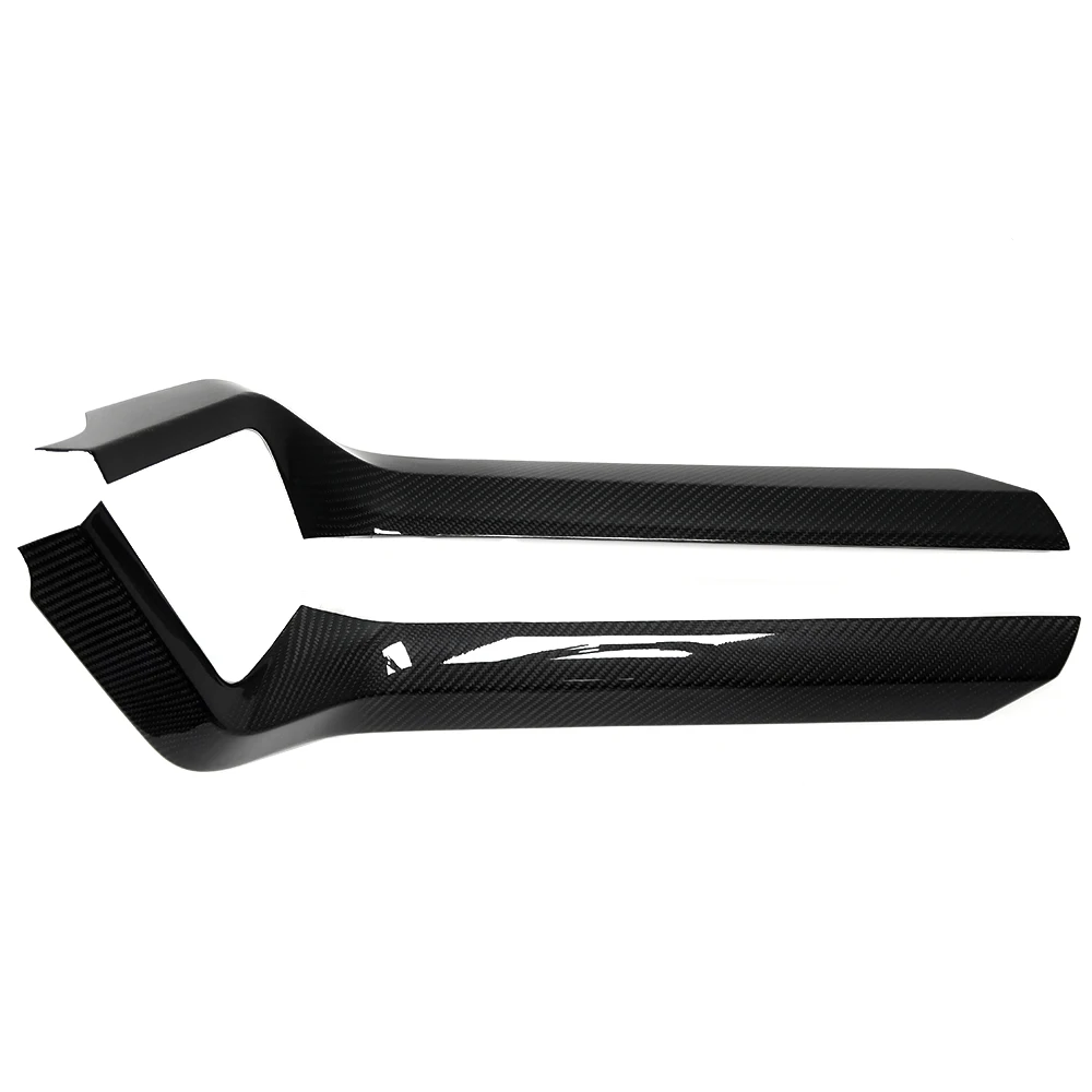 for Ford F-150 F150 Raptor Lariat Limited XLT 2021+ Center Console Side Trims Real Carbon Fiber Interior Accessories