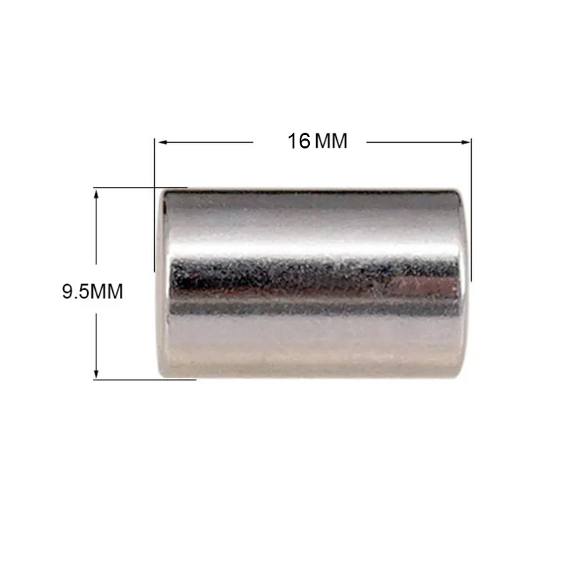 50 قطعة قطع القطب الحديد لاقط الرخويات قضبان مغناطيسية القضبان الفضة للجيتار الكهربائي/أجزاء باس 9.5x16 مللي متر
