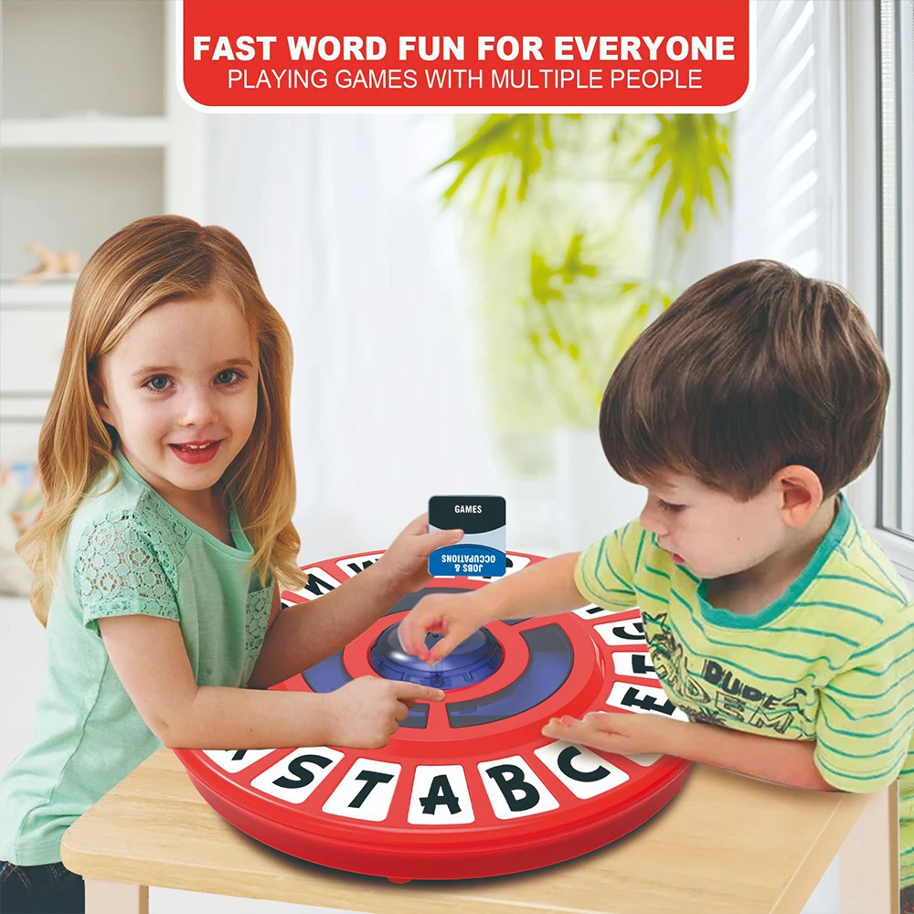 New Spanish Word Game Fast-Paced Family Board Game The Quick Thinking Letter Pressing Tapple Games versión en español