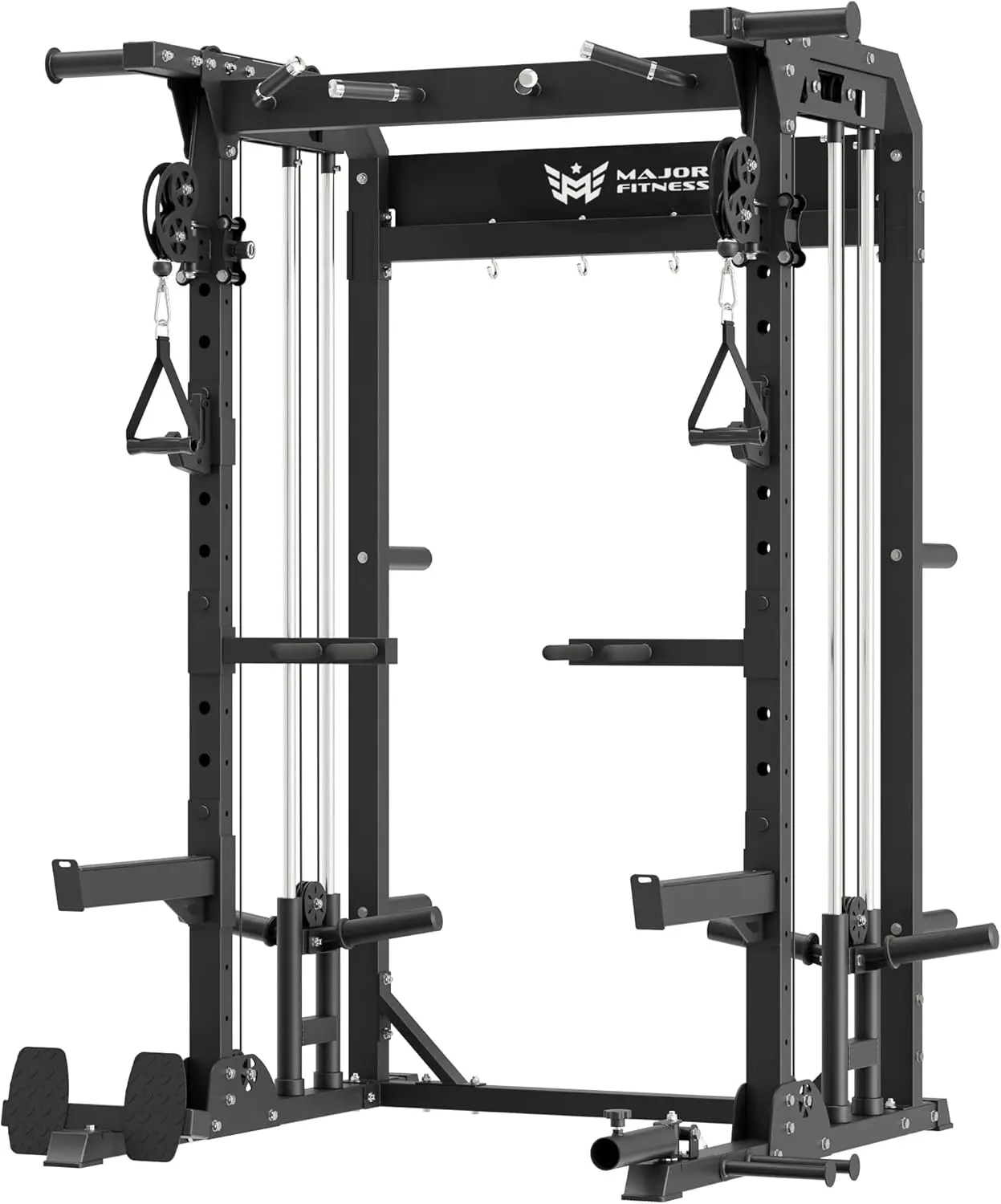 

FITNESS F22 Multi-Functional Power Rack—1600lbs Capacity All-in-One Squat Rack with Dual Pulley System for Home Gym Strength Tra