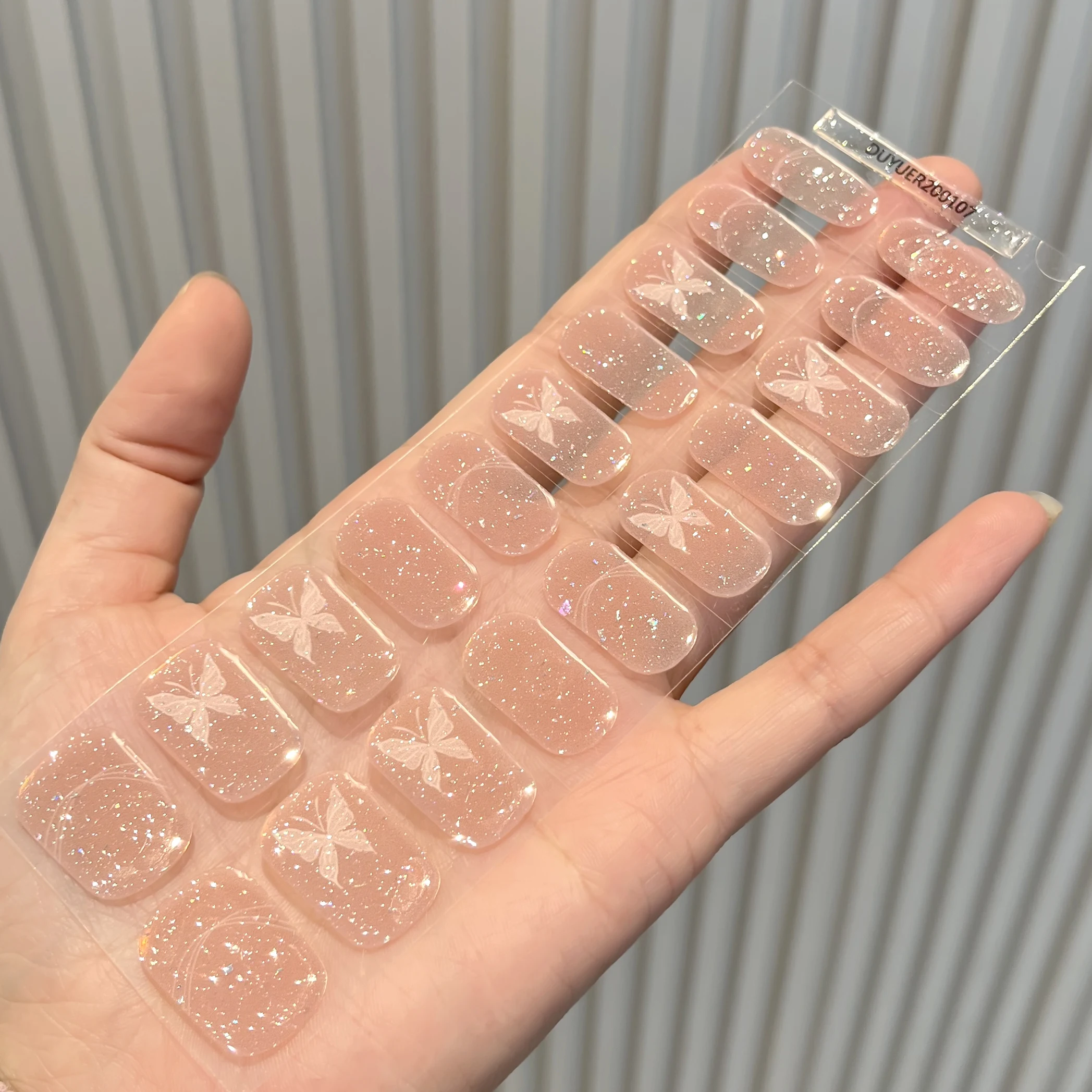 20 نصائح عين القط فلاش شبه علاج الأشعة فوق البنفسجية شبه الخبز مسمار ملصق شرائط طلاء الأظافر غطاء كامل هلام مسمار الفن زينة