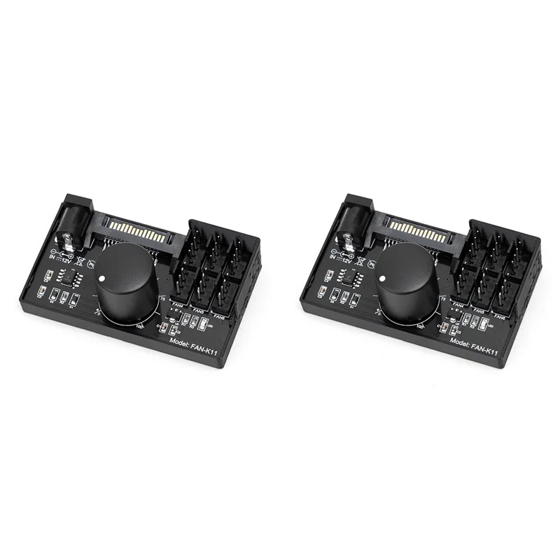 

BTLIFE-2X ШИМ-контроллер скорости вентилятора Высокая мощность Sata DC 4-контактный регулятор вентилятора NAS-серверный вентилятор Управление скоростью ШИМ-регулирование скорости