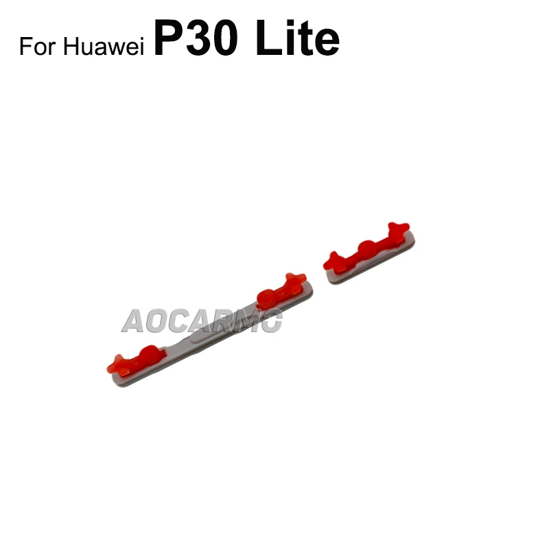 Aocarmo For Huawei P30 Lite  / Nova 4e Side Key Power Volume Buttons Replacement Part