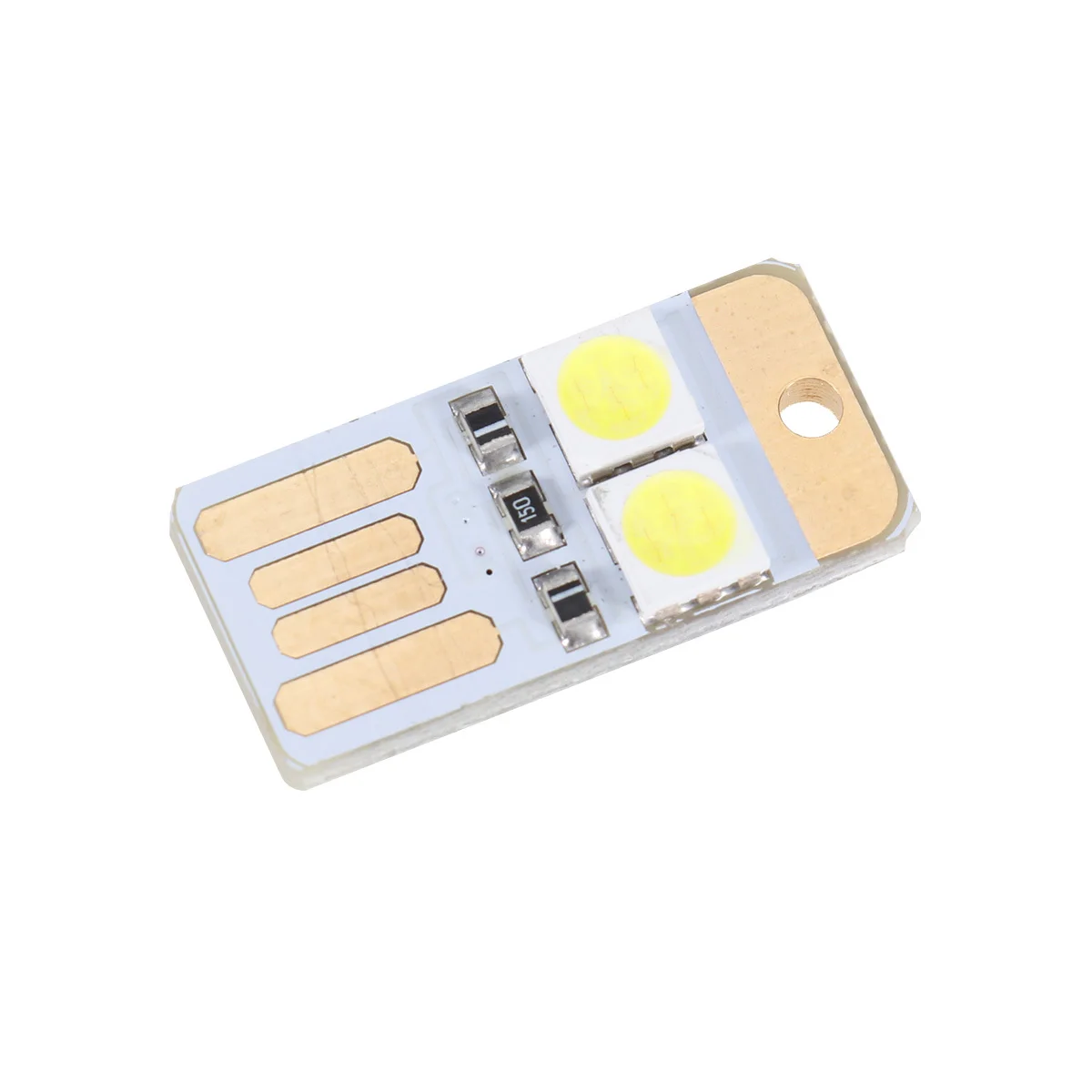 رقاقة إضاءة LED 5 فولت 2-LED 4500K-5500K 50-60 لومن كري 80 جوانب مزدوجة بيضاء نقية تم إدخالها عشوائيًا لإضاءة USB ذاتية الصنع #5