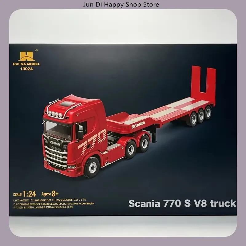 4wd Rc Alloy Tractor Truck 19ch 2.4g Engineering Trailer Truck With Light And Sound Gifts Huina 1501 Rc Car 1/24 770s