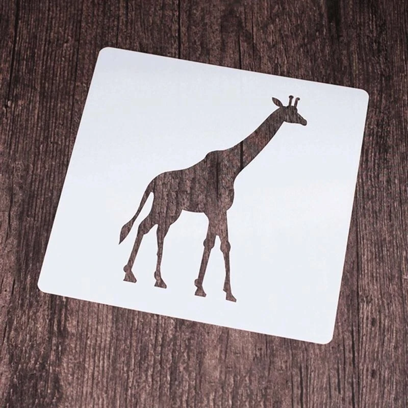 Flexible Animal Stencils Templates for Art Drawing Card Painting 9PCS