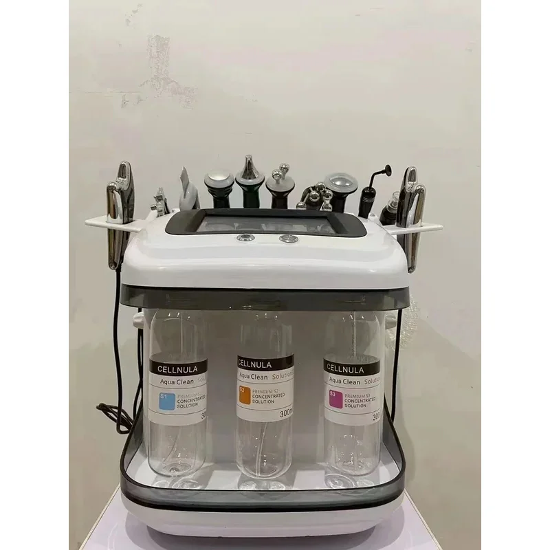 

2026 Новый интегрированный многофункциональный инструмент для ухода за кожей, чистящая микрошлифовальная машина 10 в 1, черный жемчуг-08