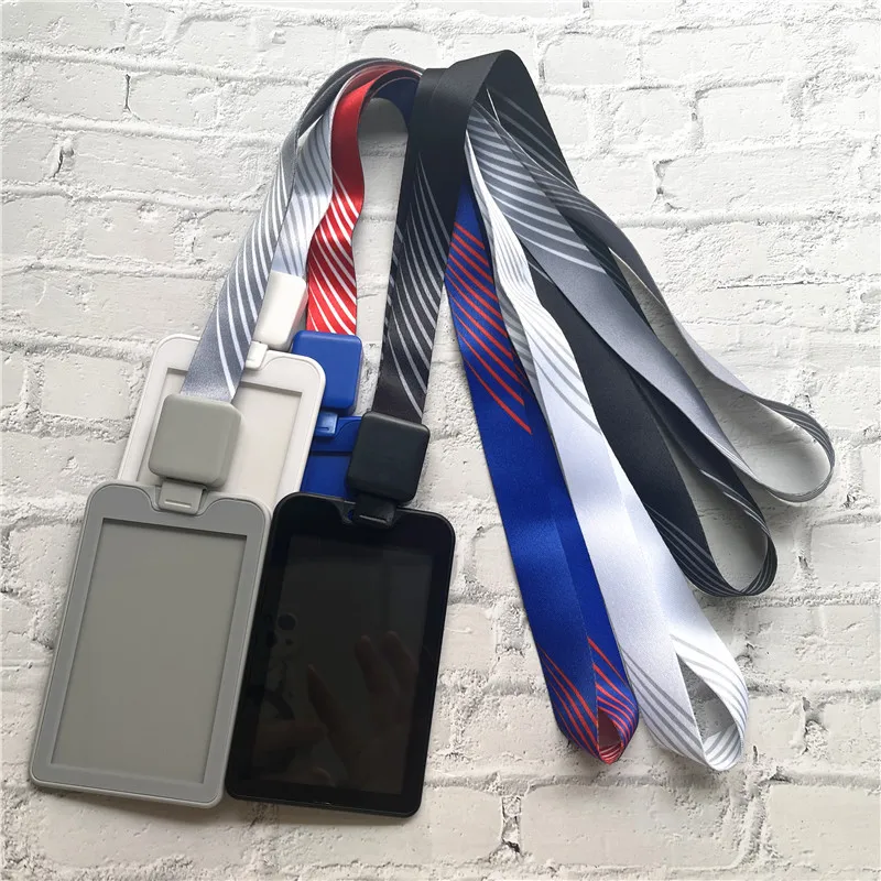 Name Tag Plastic Credential Holder With Retractable Lanyard Simple Badge Card Holder Luxury Employee ID Necklace  Supplies