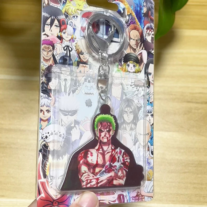 

3D Anime Key ring Roronoa Zoro One Piece Keychain Decoration Pendants for Cars,Bags,Etc.(Pls Contact us for Full Catalogs)