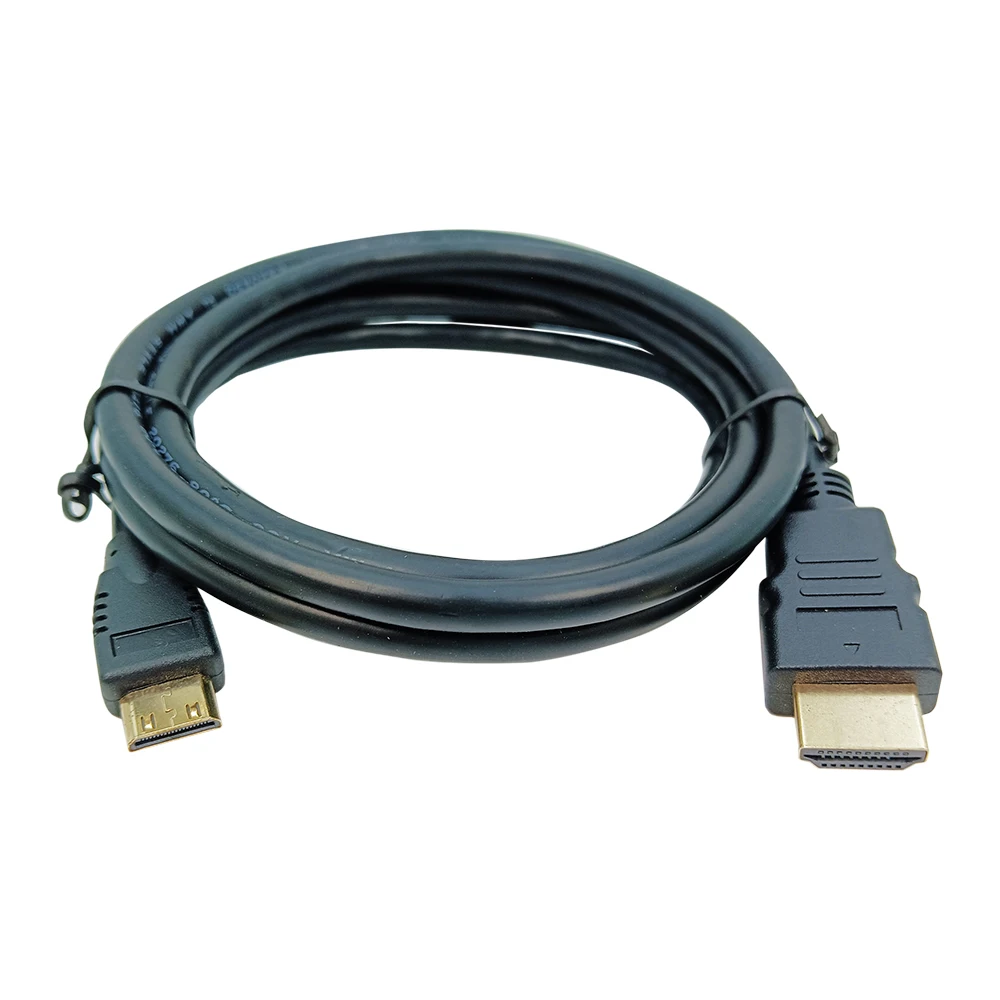 10 Buah Kabel Video Mini HDMI Ke HDMI (C Ke A) untuk IPhone HDTV Kamera Data Dua Arah 4K Jaket PVC 1.5M/3M Kabel HDMI untuk Rumah