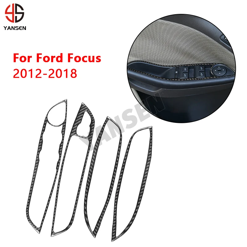 

Car Front Rear Window Lifter Panel Decorative Trim Cover For Focus 2012 2013 2014 2015 2016 2017 2018 Car Accessories