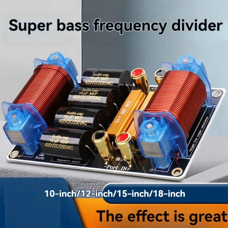 A35Q-Subwoofer Specific Frequency Divider Pure Bass Speaker Crossover HIFI 1100W High-Power For 15 18 Inch Audio Speaker