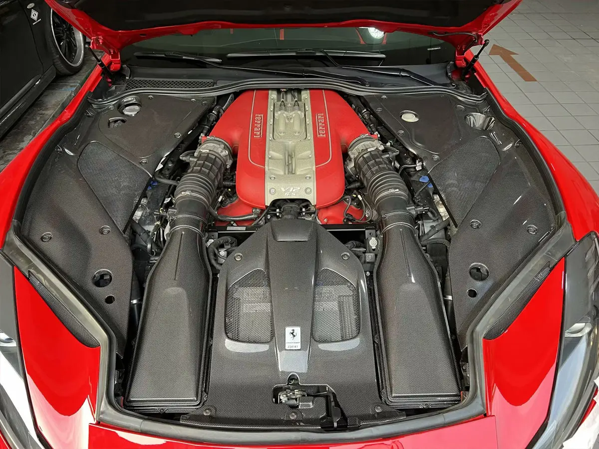 New Dry Carbon Fiber Engine Compartment Accessories Carbon Black Engine Air Intake Cover for  812