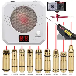 Tactical 9mm .223Rem .38SPL .380ACP .45 .357 12GA .308 Laser Training Bullet Dry Fire Red Dot Laser Bore Sight for Hunting