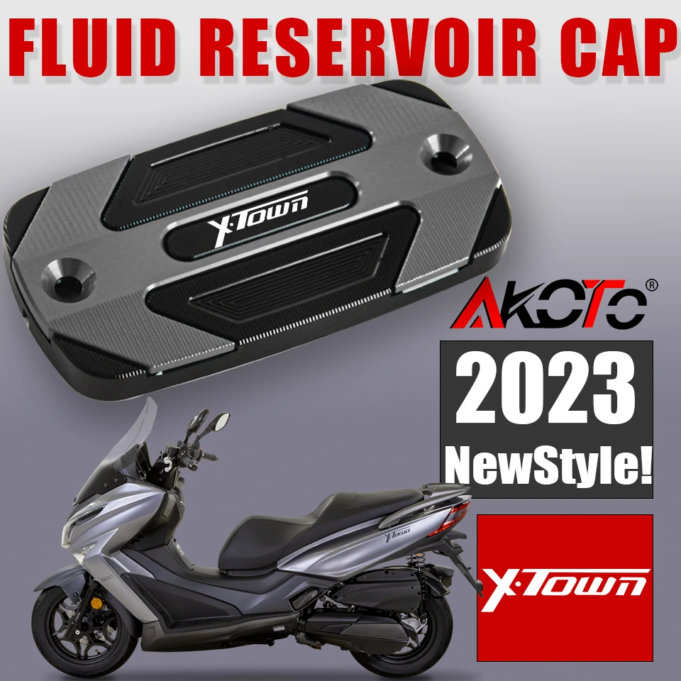 

For Kymco Xtown X Town 125 300 125i 250i 300i X-Town CT300 Front Brake Fluid Reservoir Cap Rear Cover Motorcycle Accessories