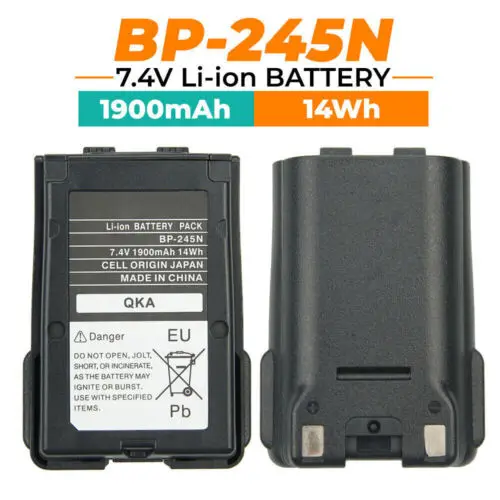 10pcs NEW 7.4V 1900mAH Li-ion Battery Pack BP-245N for Radio Walkie Talkie ICOM IC-M71 IC-M72 IC-M73 Two Way Radio