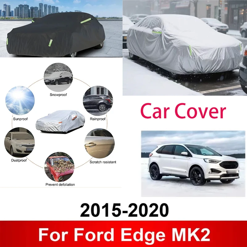 

for Ford Edge MK2 2015-2020 2016 2017 2018Full Car Covers Outdoor Sun Anti UV Rain Snow Dust Protection Oxford Cloth Accessories