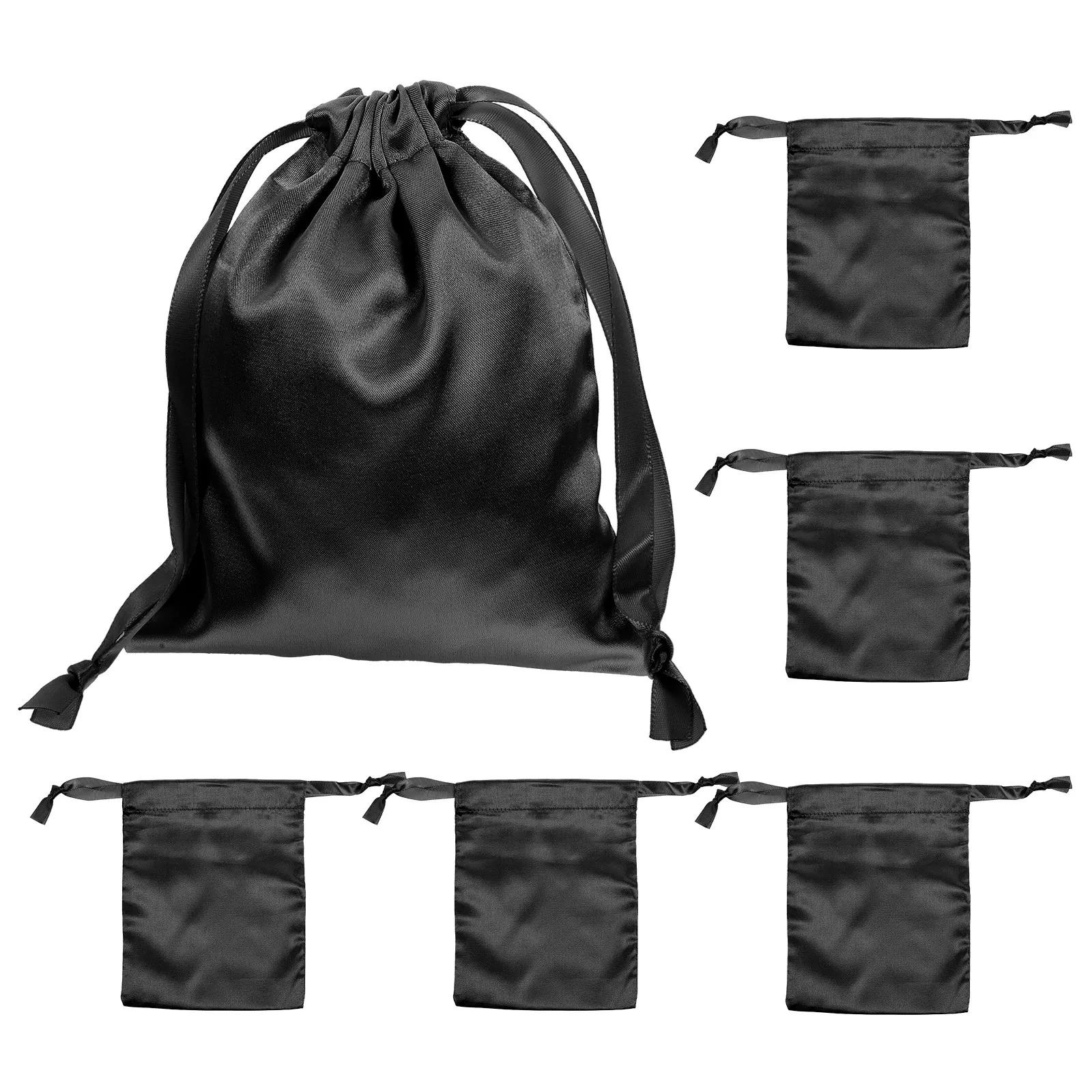 

5Pcs Drawstring Jewelry Storage Bags Small Anti-Scratch Travel Organizer Pouches for Earrings Bracelets Necklaces Wedding Gift