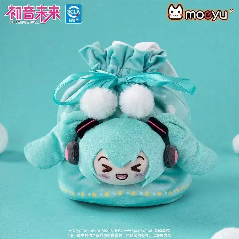 初音ミク-巾着ポケット-大容量-アニメや漫画の小銭入れ-イヤホン収納バッグ-フェスティバルギフト-ハンドバッグ