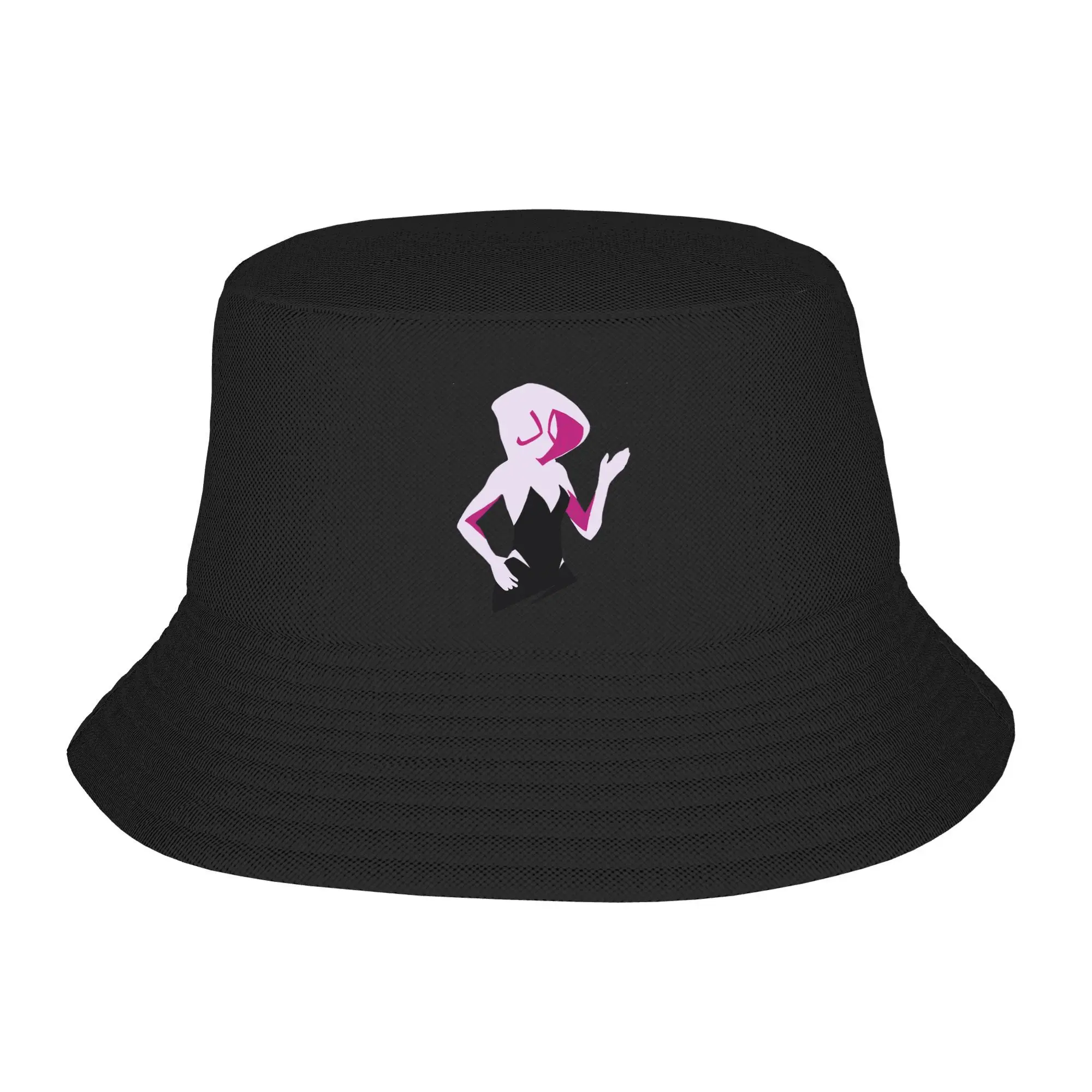

Spider Gwen Spiderverse Bucket Hat Panama Bob Hats Outdoor Fashion Autumn For Summer Beach Fishing Unisex Fisherman Caps