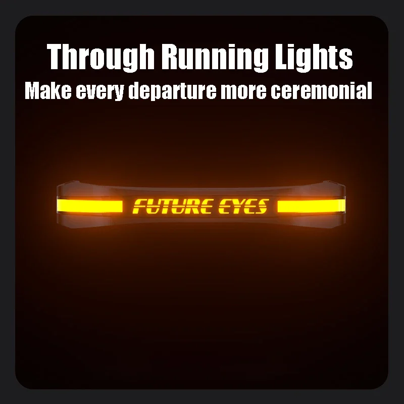 FUTURE EYES X80 LED Spotlight Motorcycle Auxiliary Spotlight Horn Flash Led Lamp Wired Backlight Switch Through Running Lights