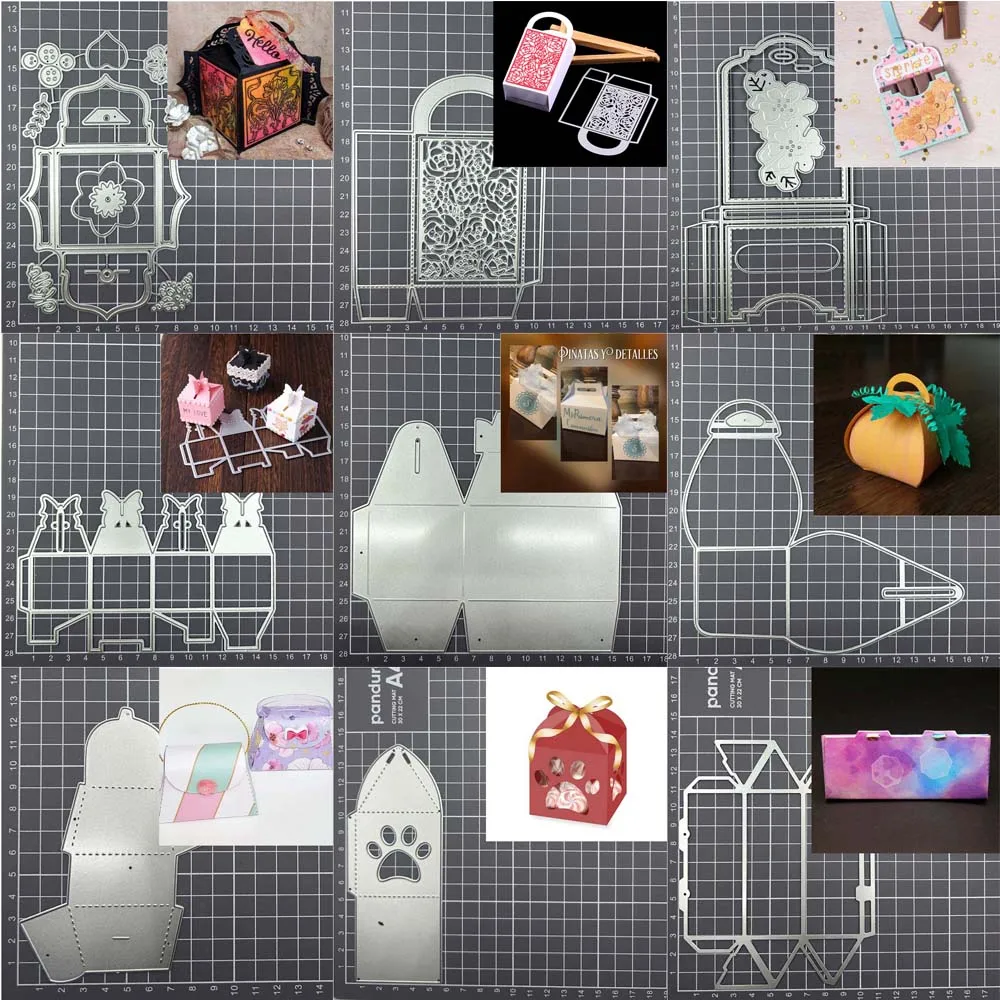 Box handbag Metal cutting mold DIY Scrapbooking Album Paper Card decoration Embossing Handicraft template mold