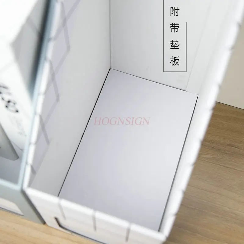 2pcs Paper books, standing folders, storage boxes, office desks, book storage materials, desktop file boxes
