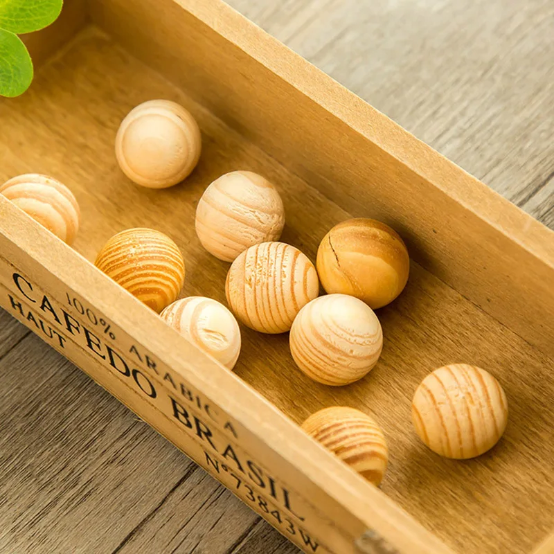 1/2/5/8 Packs Natural Cedar Wood Balls Camphor Wood Balls Insect Repellent And Insect Proof Fragrant Smoked Wooden Camphor Balls